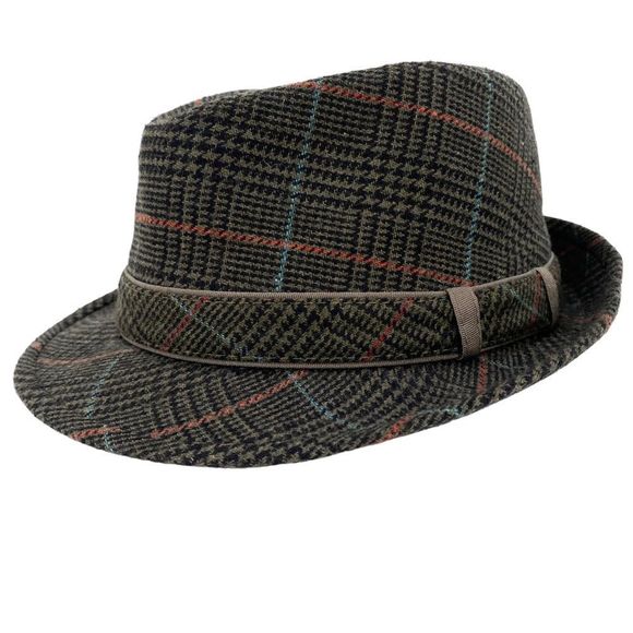 Dorfman Pacific Other - Dorfman Pacific Men’s Vintage Trilby Plaid Wool Hat